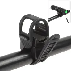 Suporte Universal de Farol para Bicicleta / Clipe 360 Graus Ajustável de Lanterna para Bike