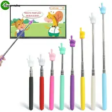 Ponteiro De Mão Extensível Guia De Leitura Varanda Suprimentos De Sala De Aula Design De Dedo Ensino Retrátil Haste De T