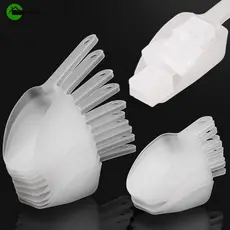 5 Peças Pá De Plástico Para Gelo-Multi-Funcional , Espessada , De Fundo Plano , Escova De Transparente Fosca Farinha De Grãos Diversos-Ferramentas De Cozinha Supermercados