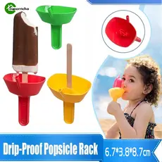 Bebê Crianças Mão Suja Sorvete Rack De Limpeza À Prova De Vazamento/Anti-Gotejamento Suporte De Picolé Molde/Portátil Ca