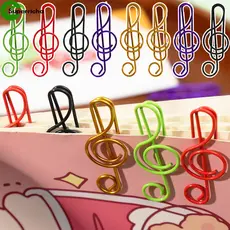 80-20 Unidades De Clipe De Papel Em Formato De Nota Musical-Decoração De Planejador Fofo-Marcador Especial-Material De E