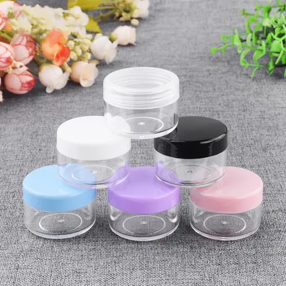 10/20g Mini Portátil Cosméticos Caixa De Embalagem De Maquiagem/Caixas Viagem/Sombra De Plástico Vazio Frascos/Creme Lip Balm Container/Pó Solto Conjunto Caso