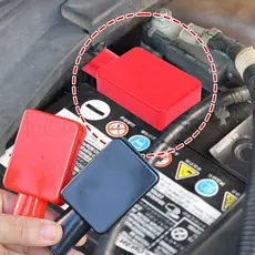 Capa Protetora Do Terminal Da Bateria Carro-Tampa Isolada Automática-Manga Poste Negativo Positivo-Protetor Superior Fio