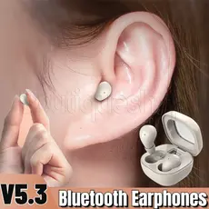 Mini Fones De Ouvido Invisíveis-Bluetooth SK19 Esportivos 5.3 Intra-Auriculares Sem Fio Estéreo Para Redução De Ruído HIFI