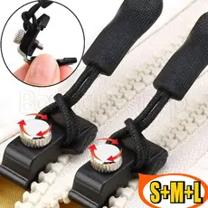 Kit De Reparo De Zíper Universal-Para Bolsas De Jaqueta Costura Sem Casaco-Cabeça Removível Instantânea Rápida-Bloqueio 