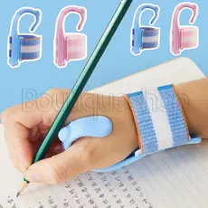 [Destaque] Corretor De Caneta Colorido De Cinco Dedos-Porta-Lápis Para Escrita Infantil-Auxílio De Silicone Prática De A