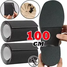 Adesivo Antiderrapante De Sola De Sapato Autoadesivo De 100 Cm-Fita Silenciosa Antidesgaste-Almofadas De Borracha De Sal