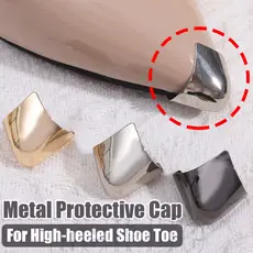 5 Pares De Tampa Protetora De Dedo Do Pé De Sapato De Salto Alto-De Ponta Metal-Decoração-Antidesgaste , Anti-Riscos Chu