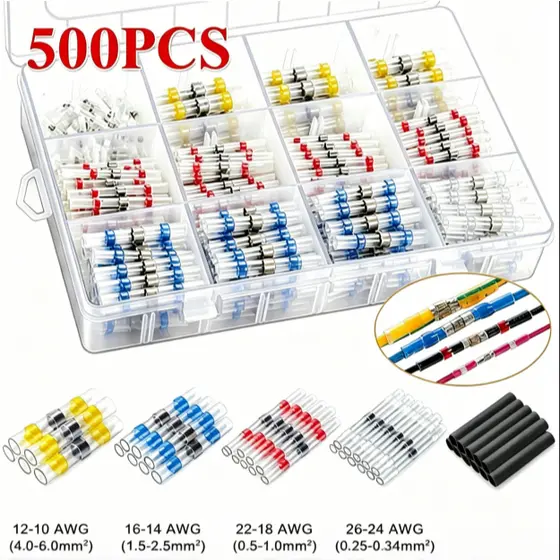 MOSHI 50Pcs~500Pcs Várias Especificações Disponíveis Kit De Conectores De Fio De Vedação De Solda Terminal Elétrico