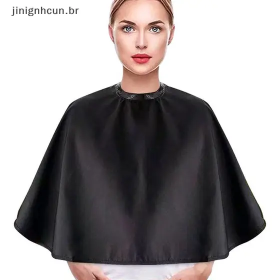 jinignhcun Capa De Corte De Cabelo Pro Salão De Cabeleireiro Vestido De Pano Barbeiro Bla Avental À Prova D'água Capas B