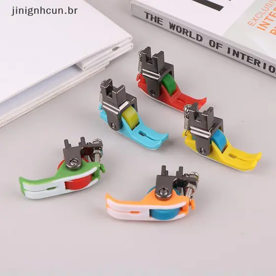 jinignhcun Universal Máquina De Costura Industrial Couro Rolo Roda Presser Pé Do Carro Plano Thi Tecido Roupas Substitui