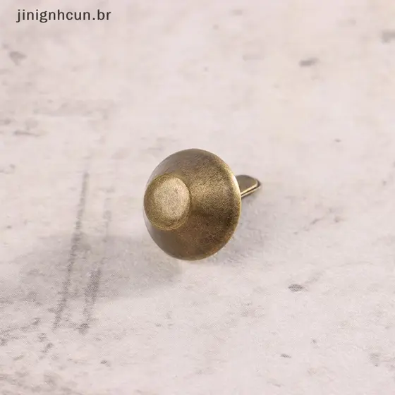 jinignhcun 20 Peças Acessórios De Bolsa De Metal Pés Rebites Pinos Perfurados Para Couro Faça Você Mesmo Artesanato Hard