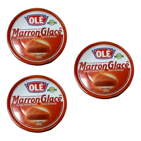 Marrom Glace Olé Lata Kit Com 3 Unidades De 600g