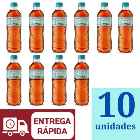Chá Leão Ice Tea Pêssego Zero 300ml Kit 10 Unidades
