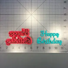 Cortador Happy Birthday Criarte 3d 6cm