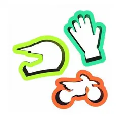 Kit Cortadores Moto 3 Peças De 3,5 Cm