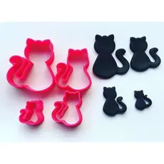 Kit Cortadores Confeitaria Gatos