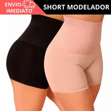 Short Cinta Modeladora Bermuda Feminino Modelador Alta Compressão Reduz Medidas Cinta Pós Parto