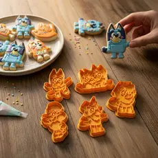 Kit Cortadores Bluey  – Biscoito, Pasta Americana e Massinha