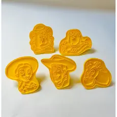 Kit 5 Cortadores de Biscoito Toy Story - Woody, Buzz e sua Turma