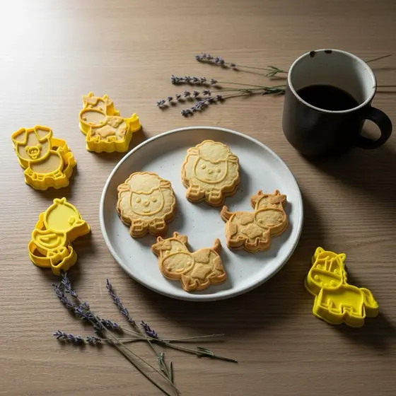 Kit Cortadores de Biscoito Fazendinha – Diversão e Detalhes Perfeitos!