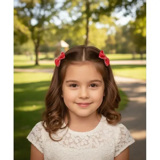 Par de laço Parzinhos Laço infantil laço para criança laço natalino laço de natal Parzinho de natal