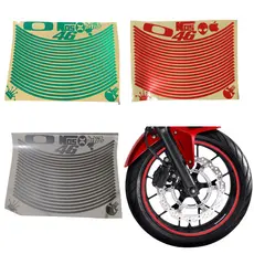 Friso Refletivo para Roda de Moto  Fita Adesiva Reflexiva Alta Visibilidade + Estilo Esportivo cores