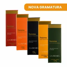 Kit 3 Henna La Benig 1,25g Sobrancelha Profissional Envio Imediato