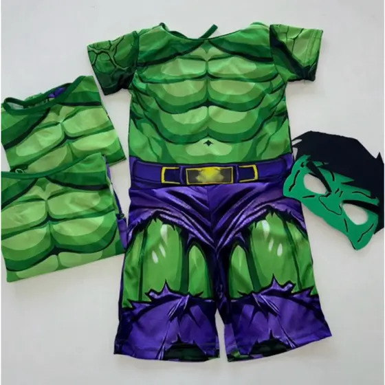 fantasias Hulk curta sem enchimento