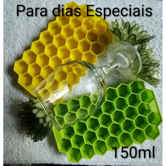 Kit com 3 | 2 | 1 Formas de Silicone para Gelo, Chocolate, Sucos, Refrigerante 37 cubos (150ML)