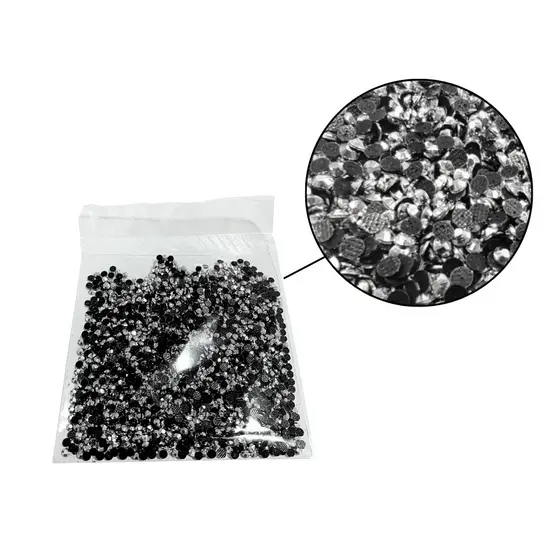 Strass Termocolante Hotfix Artesanato Nude Prata 3mm 2000un