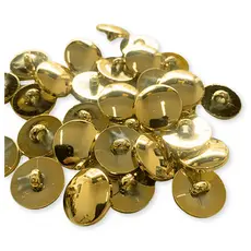 Botão de Costura Pezinho Dourado 20mm 50 unidades Artesanato e Confecção