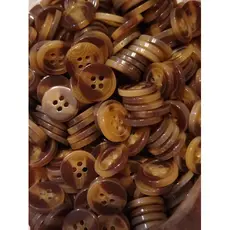 Botão Tartaruga Camisaria Roupa 4 Furos 13mm - 250 Unidades