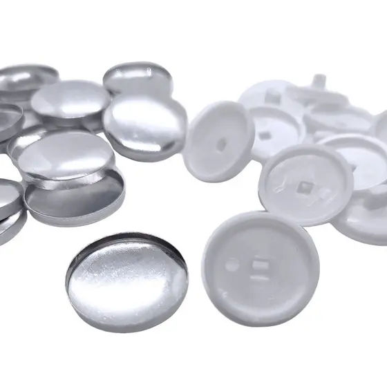 Botão Para Forrar Bombe Fazer Capitonê 18mm N°28 ou 20mm N°32 Metal
