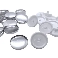 Botão Para Forrar Bombe Fazer Capitonê 18mm N°28 ou 20mm N°32 Metal