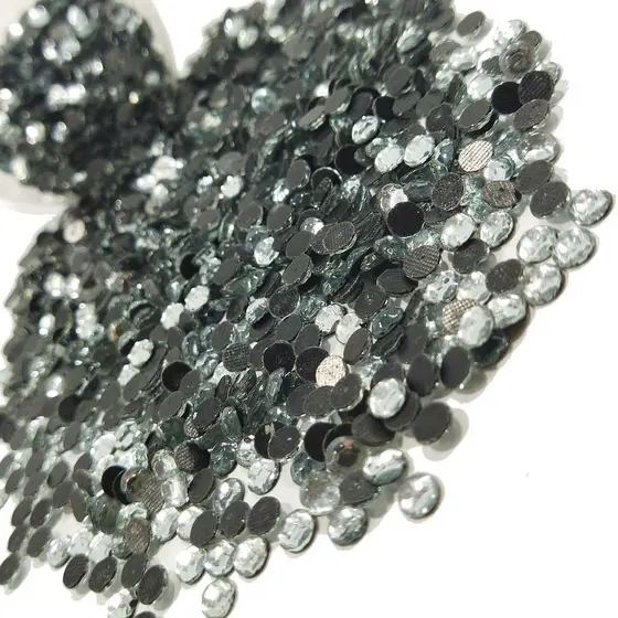 Strass Hotfix Termocolante 2mm Cristal - 1000 peças