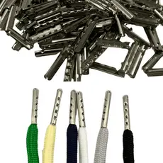 Ponteira De Cordão Ponta Metal Cadarço 2cmx4mm - 100 peças