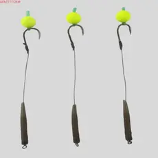 BEBETTFORM 5 Peças De Gancho De Pesca De Carpa , 3 #-10 Equipamento De Cabelo Pronto , Isca Equipamentos