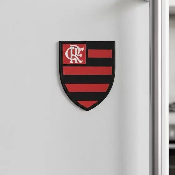 Imã Flamengo Escudo 3D Decorativo para Geladeira Presente Torcedor