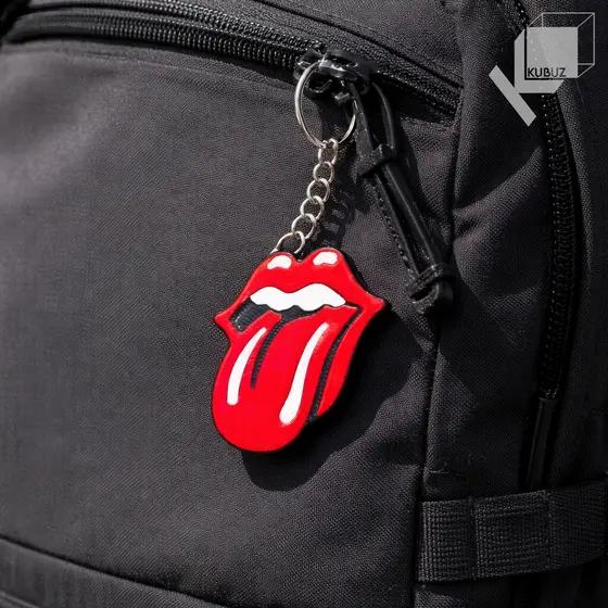 Chaveiro The Rolling Stones Boca Logo Estilo Rock para Mochila Resistente e Durável