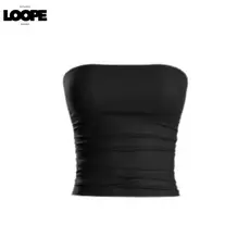 Cropped Tube Top Tomara que caia Poliamida Forro Duplo