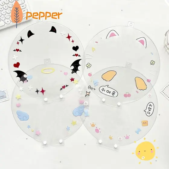 Capa De Ventilador PEPPER Picket , Manga Uchiwa De PVC , Protetora De Mão Portátil À Prova De Poeira