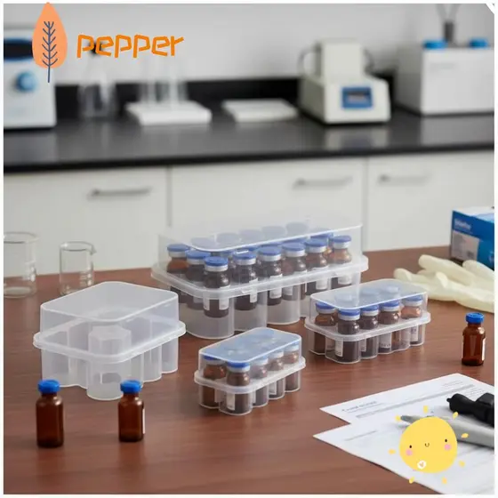 Armazenamento De Frasco PEPPER , Caixa De Microtubo De Plástico Com 2/10/24 Slots Empilhável Para Tubo De Freezer
