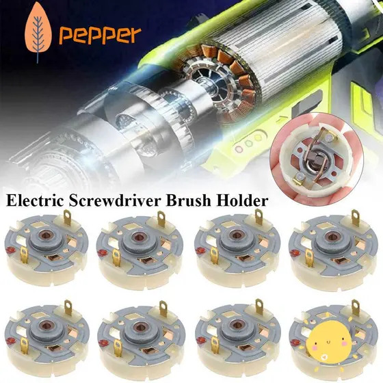 PEPPER 1/2/3pcs Suporte De Escova Motor RS550 De Alta Qualidade Com Cobre Peças De Broca De Carregamento