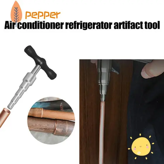 Mais Redondo De Tubo De Plástico De Alumínio PEPPER , Expansores Manuais Em Forma De T , Operação Espaço Estreito