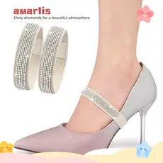 AMARLIS 1 Par De Faixa De Sapatos De Salto Alto Com Strass , Cadarços Femininos Antiderrapantes Para Decoração , Anti-So