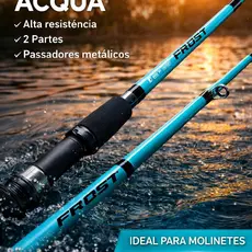 Vara JP Frost Acqua 10–20lb | Super Resistente + Desempenho de Duas Perte e Masissa.