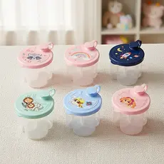 Dosador Leite em Pó Infantil Compacto com Marcador 3 Divisórias Plasútil 300ml