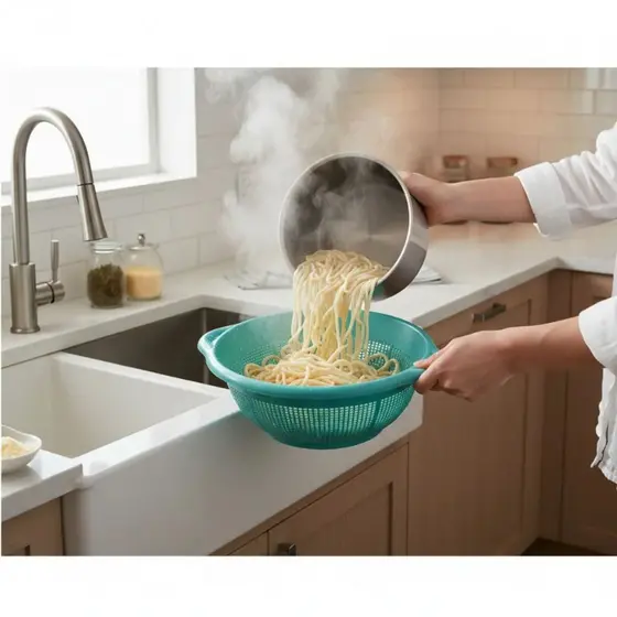 Kit 5/10 Escorredor Lava Tudo Arroz Escorredor Macarrão Legumes Frutas Escorre Lava Alimentos