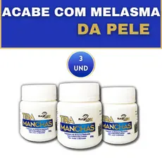 Kit 3 Pomadas Tira Manchas NatyFlora 50g - Clareador, Rejuvenescedor e Hidratante para Manchas